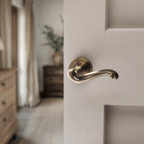 Quality image of Old English Colchester Door Handle Pack (Euro Lock Set - 3" CE Sashlock, 3" Fire Rated Hinges x3) - Antique Brass | Sku. adpoe177ab21 | available from Trade Door Handles.