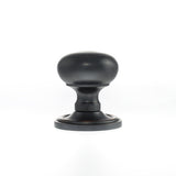 Quality image of Old English Harrogate Solid Brass Mushroom Mortice Knob on Concealed Fix Rose - Antique Copper | Sku. oe58mmkac | available from Trade Door Handles.
