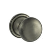 Quality image of Old English Harrogate Solid Brass Mushroom Mortice Knob on Concealed Fix Rose - Matt Gun Metal | Sku. oe58mmkmbn | available from Trade Door Handles.