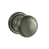 Quality image of Old English Harrogate Solid Brass Mushroom Mortice Knob on Concealed Fix Rose - Matt Gun Metal | Sku. oe58mmkmbn | available from Trade Door Handles.