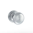 Quality image of Old English Harrogate Solid Brass Mushroom Mortice Knob on Concealed Fix Rose - Polished Chrome | Sku. oe58mmkpc | available from Trade Door Handles.