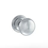 Quality image of Old English Harrogate Solid Brass Mushroom Mortice Knob on Concealed Fix Rose - Polished Chrome | Sku. oe58mmkpc | available from Trade Door Handles.