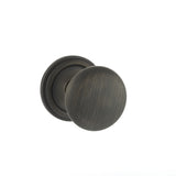 Quality image of Old English Harrogate Solid Brass Mushroom Mortice Knob on Concealed Fix Rose - Urban Bronze | Sku. oe58mmkub | available from Trade Door Handles.