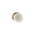 Quality image of Old English Skipton Porcelain Cream Crackle Door Knob on Face Fix Rose - Antique Brass | Sku. oe59cmkcab | available from Trade Door Handles.