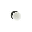 Quality image of Old English Skipton Porcelain White Crackle Door Knob on Face Fix Rose - Matt Black | Sku. oe59cmkwhmb | available from Trade Door Handles.