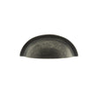 Quality image of Old English Winchester Solid Brass Cabinet Cup Pull on Concealed Fix - Distressed Silver | Sku. oec1176ds | available from Trade Door Handles.