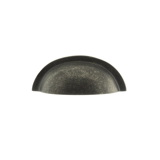Quality image of Old English Winchester Solid Brass Cabinet Cup Pull on Concealed Fix - Distressed Silver | Sku. oec1176ds | available from Trade Door Handles.