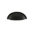 Quality image of Old English Winchester Solid Brass Cabinet Cup Pull on Concealed Fix - Matt Black | Sku. oec1176mb | available from Trade Door Handles.