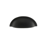 Quality image of Old English Winchester Solid Brass Cabinet Cup Pull on Concealed Fix - Matt Black | Sku. oec1176mb | available from Trade Door Handles.