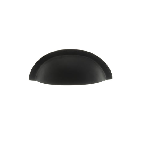 Quality image of Old English Winchester Solid Brass Cabinet Cup Pull on Concealed Fix - Matt Black | Sku. oec1176mb | available from Trade Door Handles.