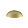 Quality image of Old English Winchester Solid Brass Cabinet Cup Pull on Concealed Fix - Satin Brass | Sku. oec1176sb | available from Trade Door Handles.