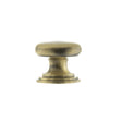 Quality image of Old English Lincoln Solid Brass Victorian Knob 32mm on Concealed Fix - Antique Brass | Sku. oec1232ab | available from Trade Door Handles.