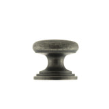 Quality image of Old English Lincoln Solid Brass Victorian Knob 32mm on Concealed Fix - Distressed Silver | Sku. oec1232ds | available from Trade Door Handles.