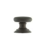 Quality image of Old English Lincoln Solid Brass Victorian Knob 32mm on Concealed Fix - Urban Dark Bronze | Sku. oec1232udb | available from Trade Door Handles.