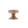 Quality image of Old English Lincoln Solid Brass Victorian Knob 32mm on Concealed Fix - Urban Satin Copper | Sku. oec1232usc | available from Trade Door Handles.
