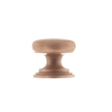 Quality image of Old English Lincoln Solid Brass Victorian Knob 32mm on Concealed Fix - Urban Satin Copper | Sku. oec1232usc | available from Trade Door Handles.
