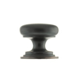 Quality image of Old English Lincoln Solid Brass Victorian Knob 38mm on Concealed Fix - Antique Copper | Sku. oec1238ac | available from Trade Door Handles.