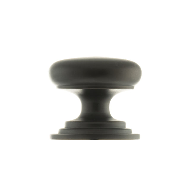 Quality image of Old English Lincoln Solid Brass Victorian Knob 38mm on Concealed Fix - Urban Dark Bronze | Sku. oec1238udb | available from Trade Door Handles.