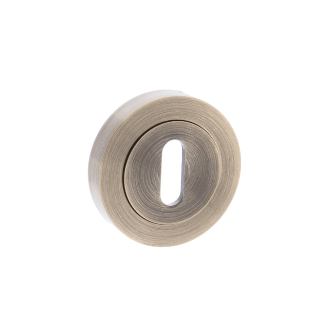 Quality image of Old English Key Escutcheons - Antique Brass | Sku. oeesckab | available from Trade Door Handles.
