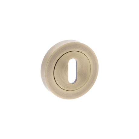 Quality image of Old English Key Escutcheons - Matt Antique Brass | Sku. oeesckmab | available from Trade Door Handles.