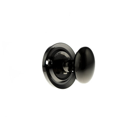Quality image of Old English Solid Brass Oval WC Turn and Release - Black Nickel | Sku. oeowcbn | available from Trade Door Handles.