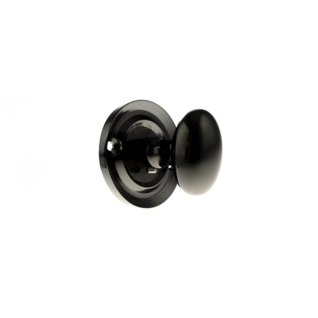 Quality image of Old English Solid Brass Oval WC Turn and Release - Black Nickel | Sku. oeowcbn | available from Trade Door Handles.