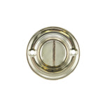 Quality image of Old English Solid Brass Oval WC Turn and Release - Polished Nickel | Sku. oeowcpn | available from Trade Door Handles.