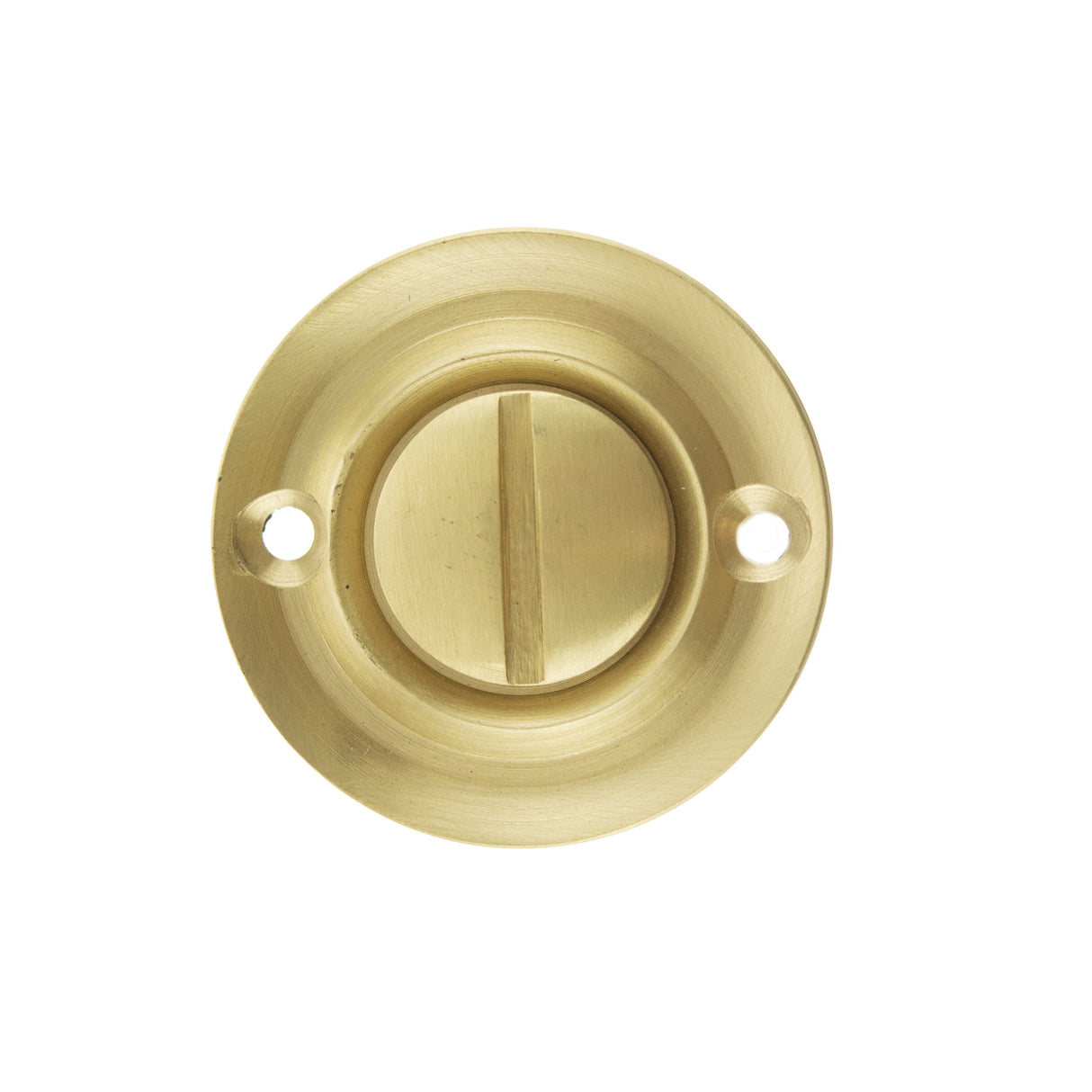 Quality image of Old English Solid Brass Oval WC Turn and Release - Satin Brass | Sku. oeowcsb | available from Trade Door Handles.