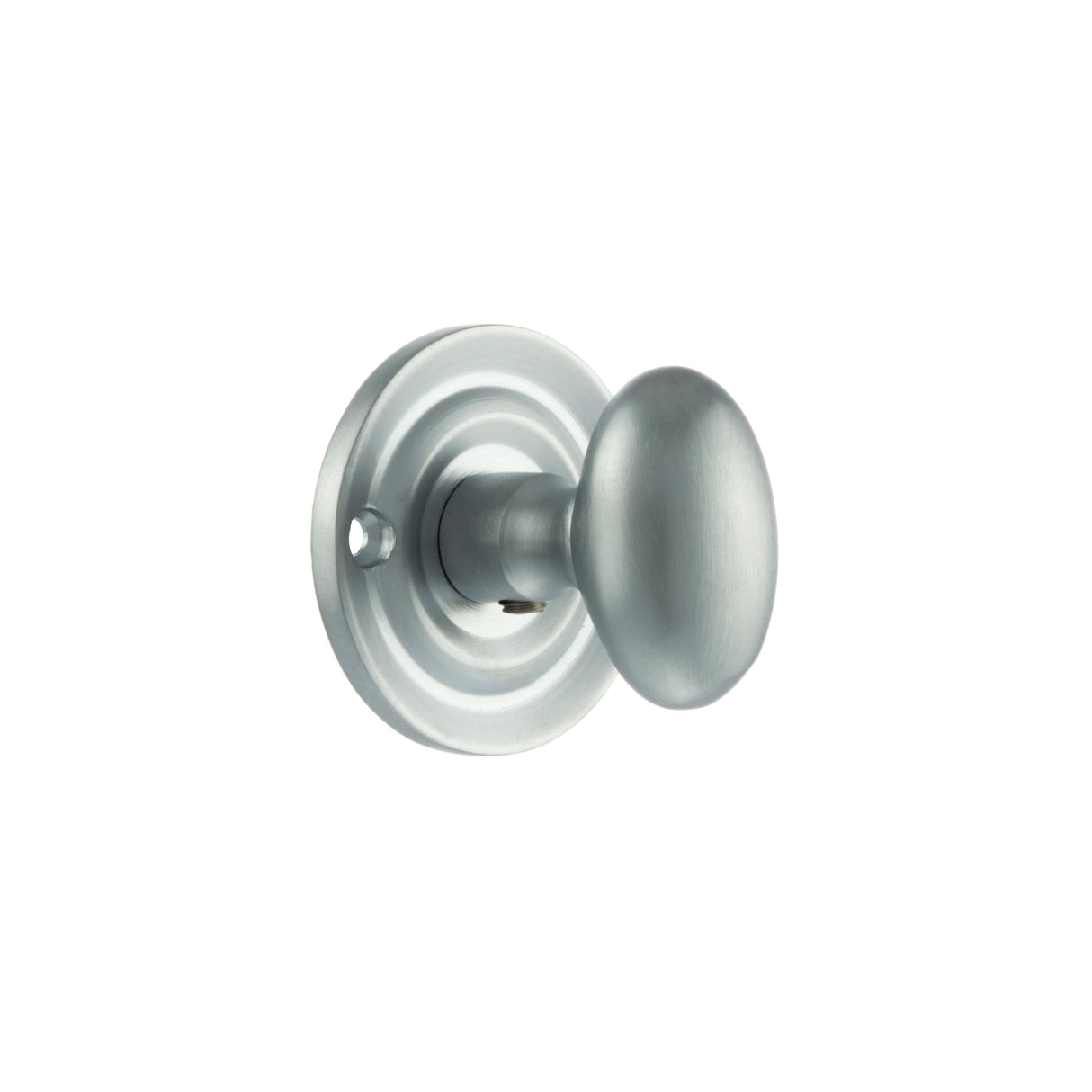 Quality image of Old English Solid Brass Oval WC Turn and Release - Satin Chrome | Sku. oeowcsc | available from Trade Door Handles.