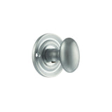 Quality image of Old English Solid Brass Oval WC Turn and Release - Satin Chrome | Sku. oeowcsc | available from Trade Door Handles.
