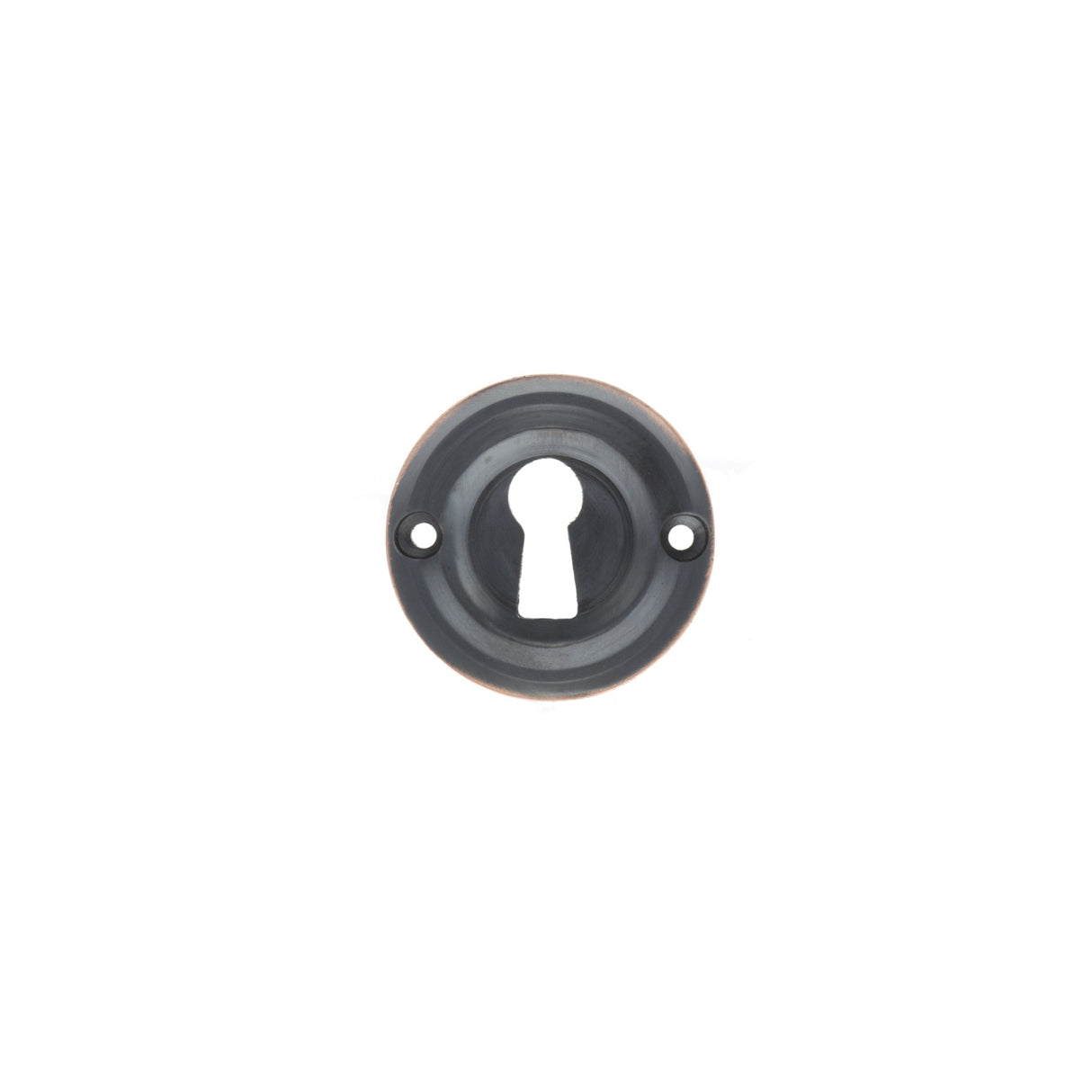 Quality image of Old English Solid Brass Open Key Hole Escutcheons - Antique Copper | Sku. oerkeac | available from Trade Door Handles.