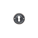 Quality image of Old English Solid Brass Open Key Hole Escutcheons - Antique Copper | Sku. oerkeac | available from Trade Door Handles.