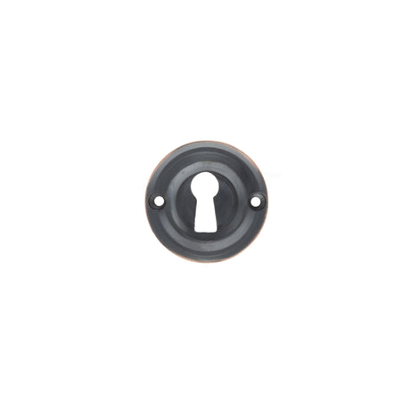 Quality image of Old English Solid Brass Open Key Hole Escutcheons - Antique Copper | Sku. oerkeac | available from Trade Door Handles.