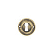 Quality image of Old English Solid Brass Open Key Hole Escutcheons - Matt Antique Brass | Sku. oerkemab | available from Trade Door Handles.