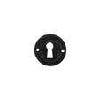 Quality image of Old English Solid Brass Open Key Hole Escutcheons - Matt Black | Sku. oerkemb | available from Trade Door Handles.