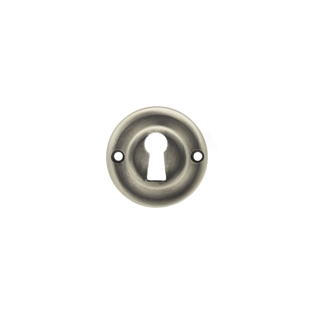 Quality image of Old English Solid Brass Open Key Hole Escutcheons - Matt Gun Metal | Sku. oerkembn | available from Trade Door Handles.