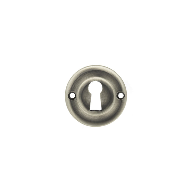 Quality image of Old English Solid Brass Open Key Hole Escutcheons - Matt Gun Metal | Sku. oerkembn | available from Trade Door Handles.