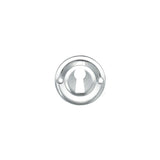 Quality image of Old English Solid Brass Open Key Hole Escutcheons - Polished Chrome | Sku. oerkepc | available from Trade Door Handles.
