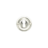 Quality image of Old English Solid Brass Open Key Hole Escutcheons - Polished Nickel | Sku. oerkepn | available from Trade Door Handles.