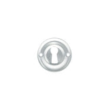 Quality image of Old English Solid Brass Open Key Hole Escutcheons - Satin Chrome | Sku. oerkesc | available from Trade Door Handles.