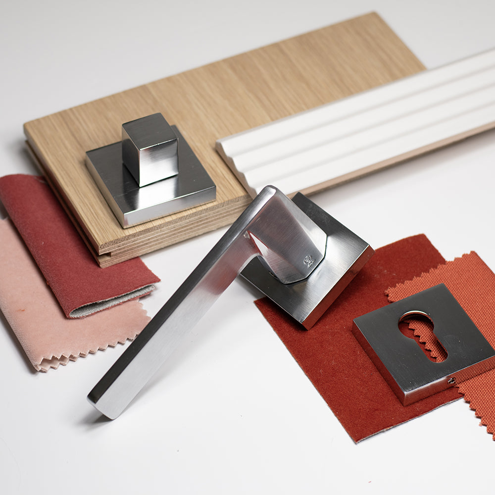 Quality image of Oro & Oro WC Turn and Release on Square Rose - Satin Chrome | Sku. o31wc15esc | available from Trade Door Handles.