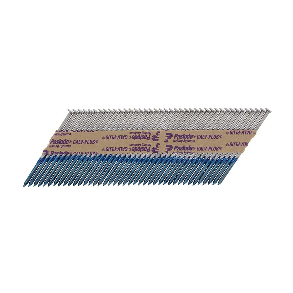 This is an image of Paslode IM360Ci Nails & Fuel Cells Trade Pack - Ring Shank - Galvanised + - 141075 2.8 x 51mm/3CFC (3300 PCS Box) PAS141075