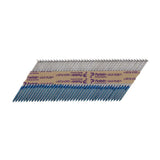 This is an image of Paslode IM360Ci Nails & Fuel Cells Retail Pack - Ring Shank - Galvanised + - 141079 2.8 x 63mm/1CFC (1100 PCS Box) PAS141079