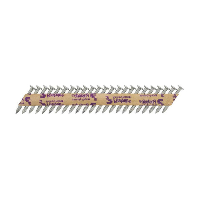 This is an image of Paslode PPN35Ci Nails & Fuel Cells Trade Pack - Twist Shank - Electro Galvanised - 141185 3.4 x 35mm/2CFC (2500 PCS Box) PAS141185