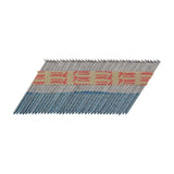 This is an image of Paslode IM350+ Nails & Fuel Cells Trade Pack - Unilock Shank - Hot Dipped Galvanised - 141236 3.1 x 90mm/2CFC (2200 PCS Box) PAS141236