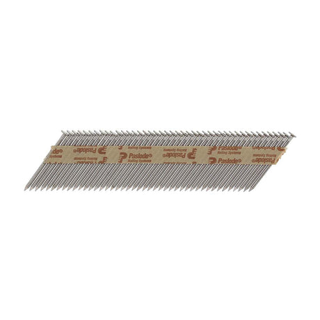 This is an image of Paslode IM350+ Nails & Fuel Cells Retail Pack - Ring Shank - Stainless Steel - 141257 2.8 x 51mm/1CFC (1100 PCS Box) PAS141257