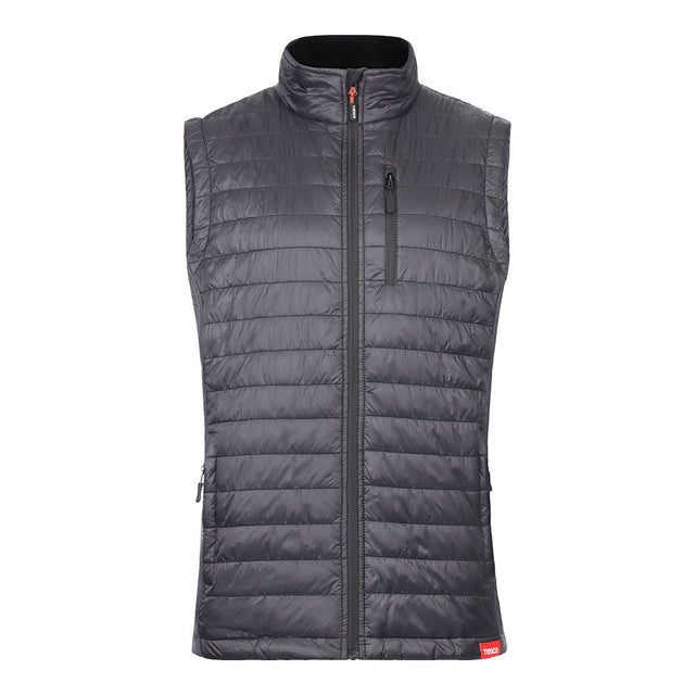 This is an image of Timco - Padded Bodywarmer - Grey/Black Large (1 Each Bag) PB1101L