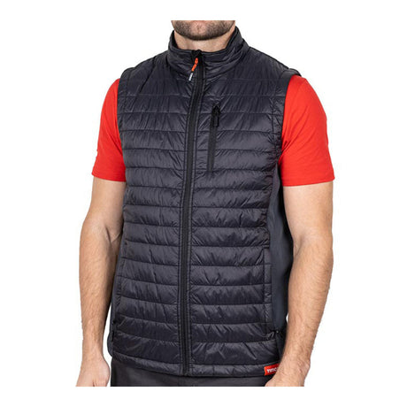 This is an image of Timco - Padded Bodywarmer - Grey/Black Medium (1 Each Bag) PB1101M