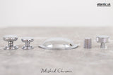 Quality image of Old English Winchester Solid Brass Cabinet Cup Pull on Concealed Fix - Polished Chrome | Sku. oec1176pc | available from Trade Door Handles.