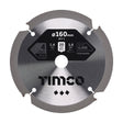 This is an image of Timco - PCD Fibre Cement Saw Blade 160 x 20 x 4T (1 Each Clamshell) PCD160204